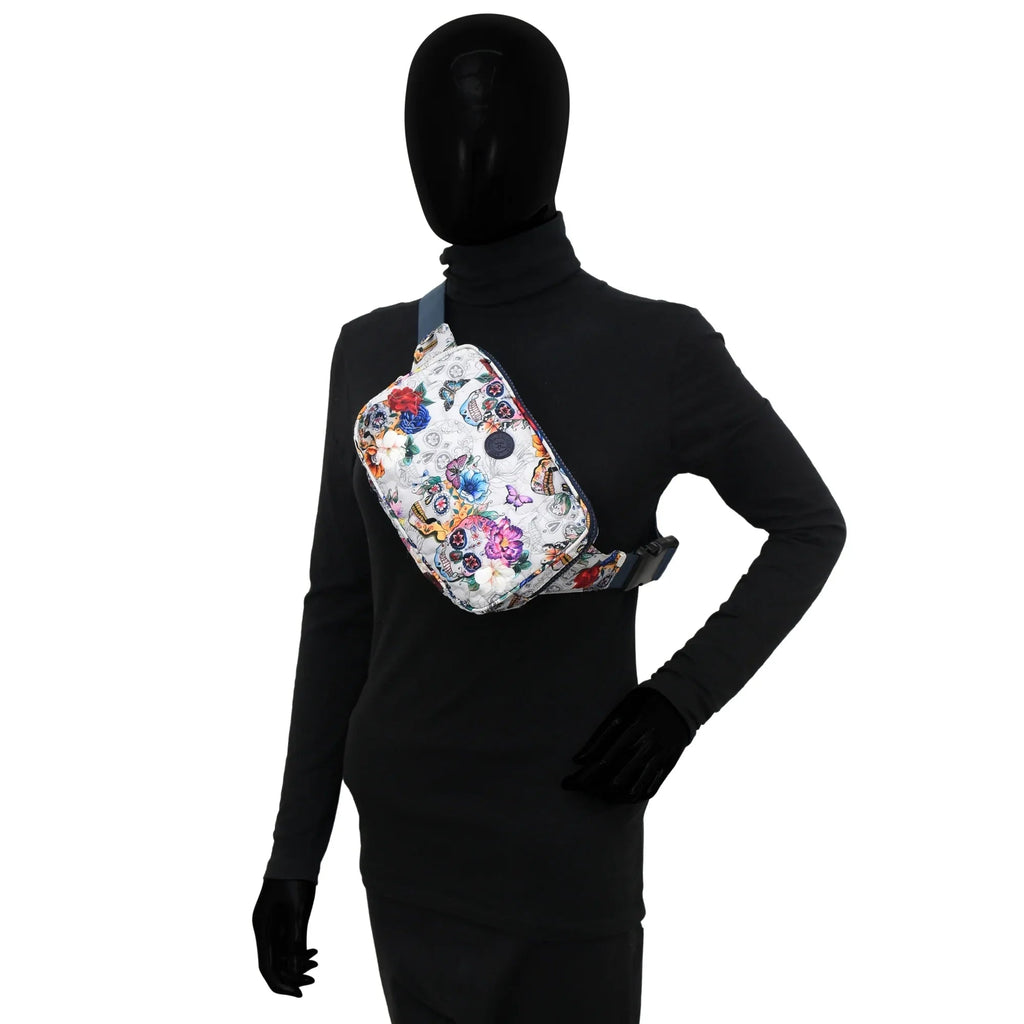 Wanderlust Quilted Fabric Fanny Pack - 16018