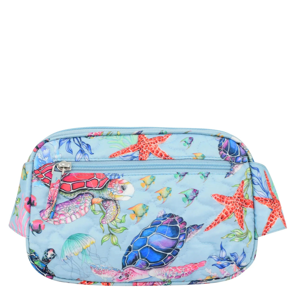 Wanderlust Quilted Fabric Fanny Pack - 16018