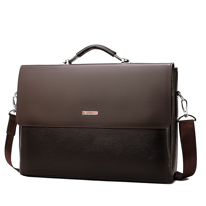 Men's Bag Horizontal Handbag Large Capacity Business Briefcase Pi-Mart