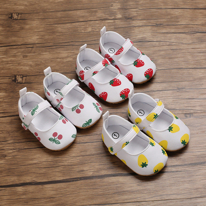 Baby Toddler Shoes Soft Rubber Sole Indoor Soft Sole Princess Shoes