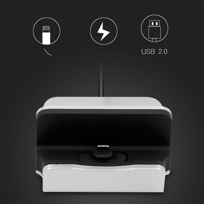 Multifunctional Type-C Android V8 Is Suitable For Apple Mobile Phone Desktop Charging Base Bracket Data Cable Two In One