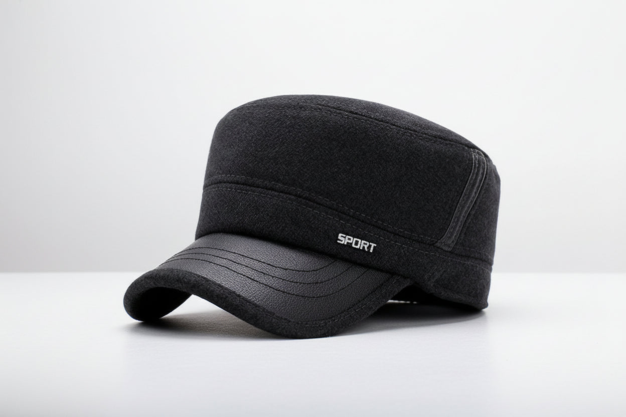 Winter Flat Hat – Classic Warm Wool-Style Newsboy Cap FitiqueFit