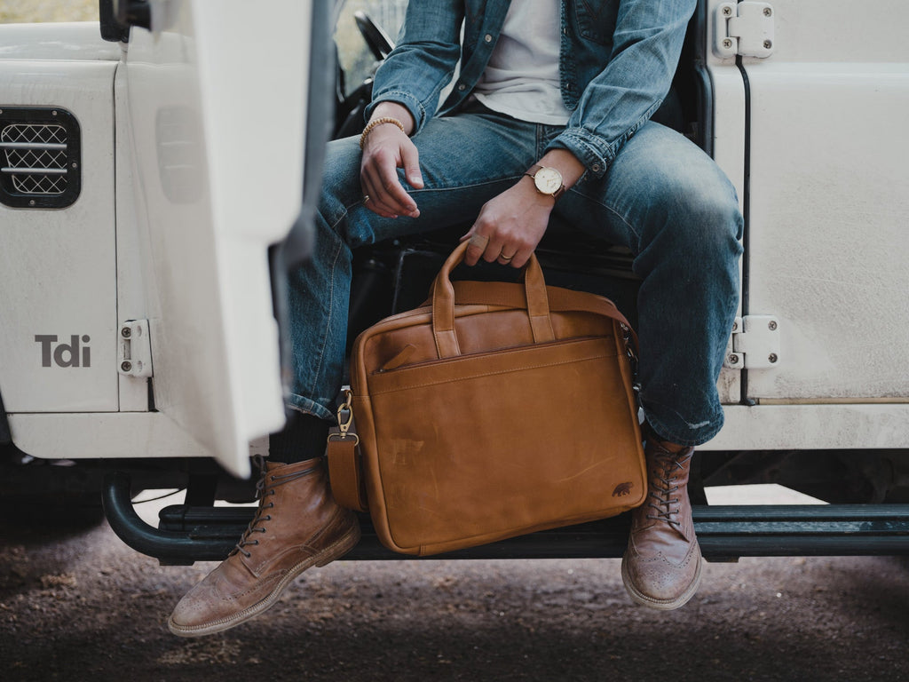 Katmai 16 inch Laptop Case Kodiak Leather