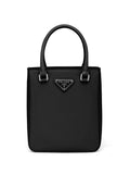 Prada triangle-logo tote bag