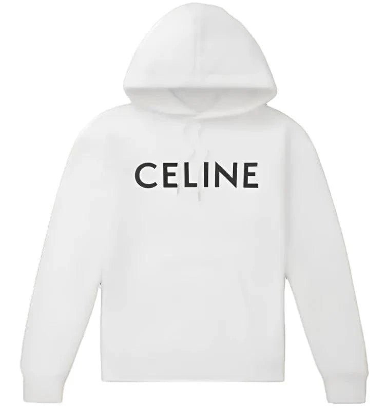 Celine Loose Hoodie White Banlieue91