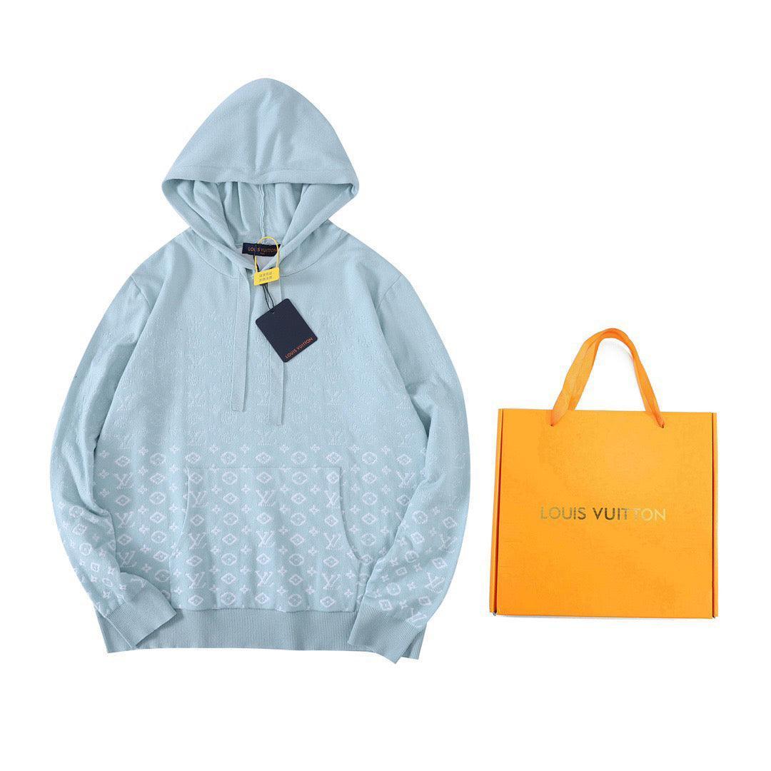 Louis Vuitton Sky Blue Monogram Hoodie Banlieue91