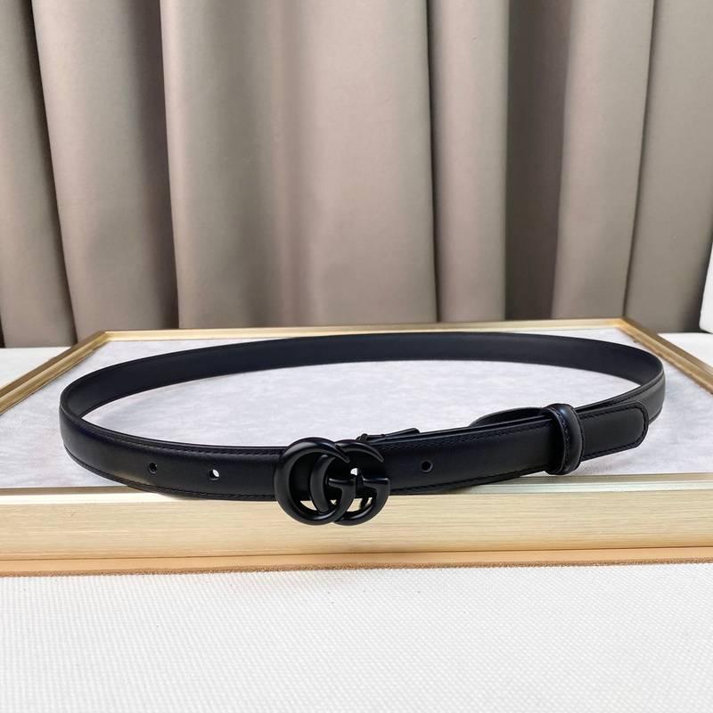 GUCCI Embellished coated-canvas and leather belt 'Black' Banlieue91