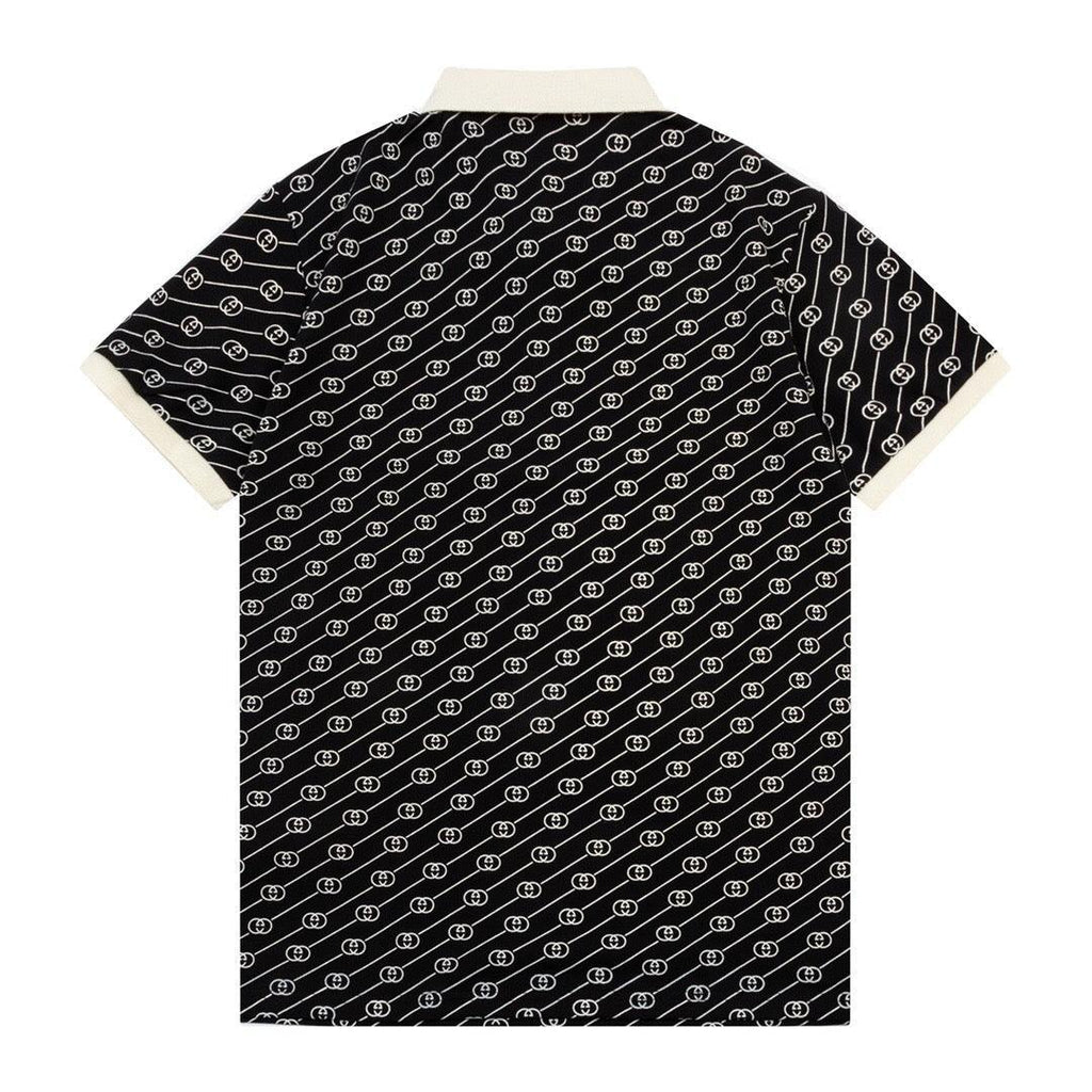 Gucci Black T-shirt with a collar Banlieue91