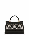 Dolce & Gabbana small Sicily rhinestone-embellished top-handle bag Banlieue91