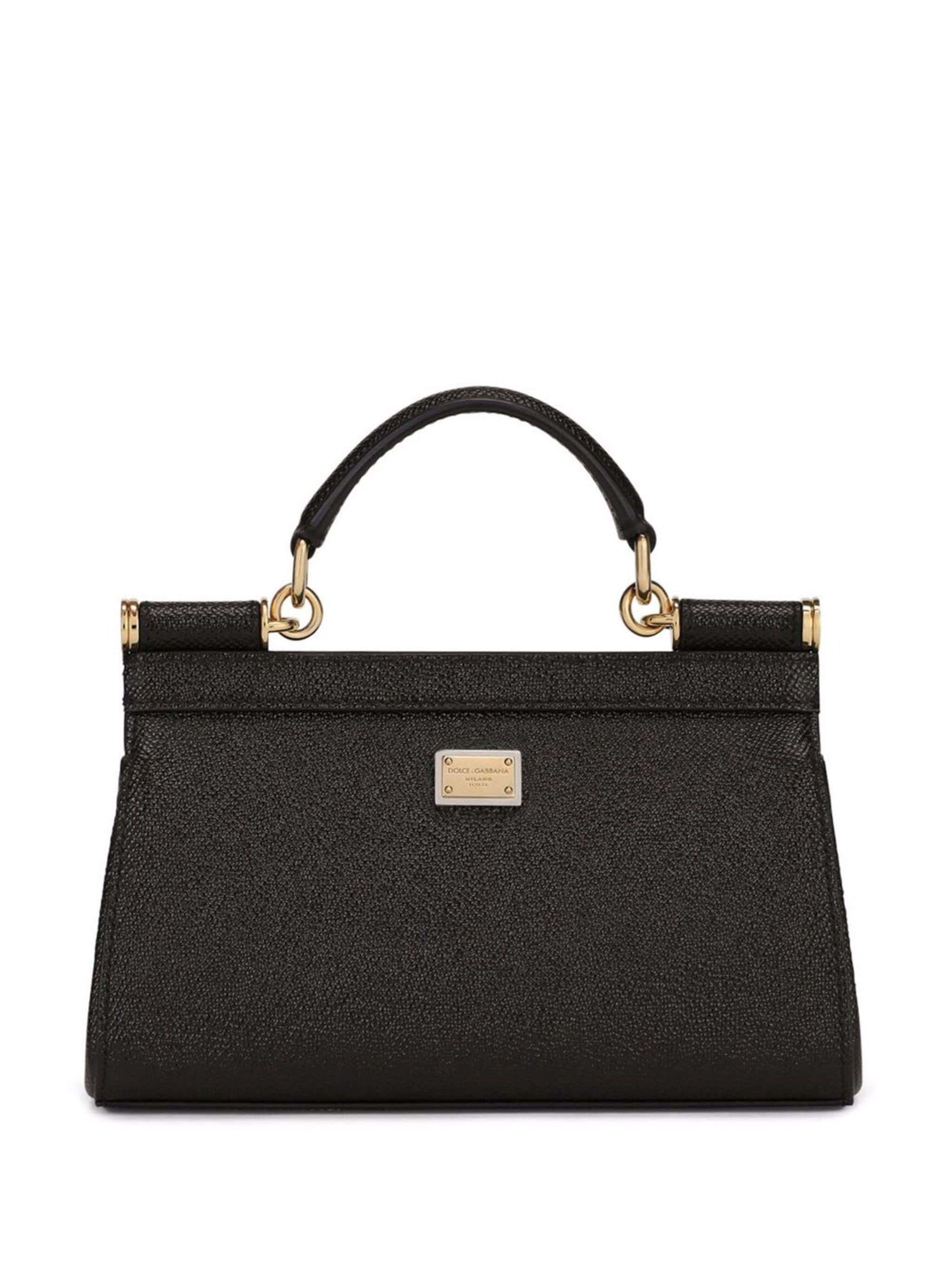 Dolce & Gabbana small Sicily rhinestone-embellished top-handle bag Banlieue91