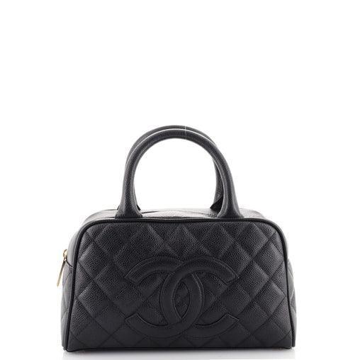 Chanel Timeless CC Bowler Bag Quilted Caviar Small Banlieue91