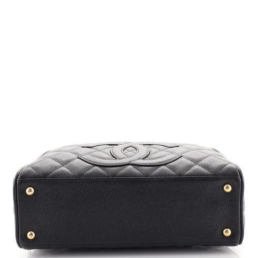 Chanel Timeless CC Bowler Bag Quilted Caviar Small Banlieue91