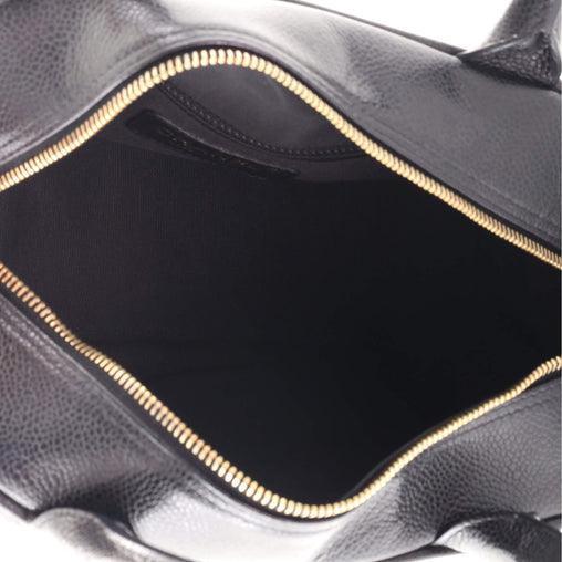 Chanel Timeless CC Bowler Bag Quilted Caviar Small Banlieue91