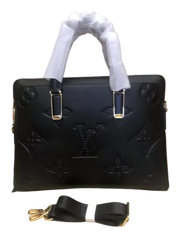 Louis Vuitton Black Monogram Giant Empreinte Leather Onthego MM Men Bag Banlieue91