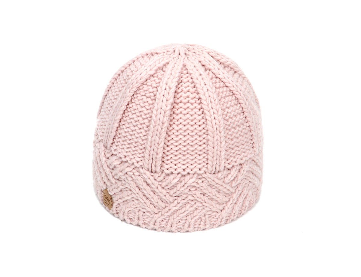 European and American retro style diamond grid coarse needle knitted hat for men and women, fashionable autumn and winter knitted hat V.I.P Digital Presence
