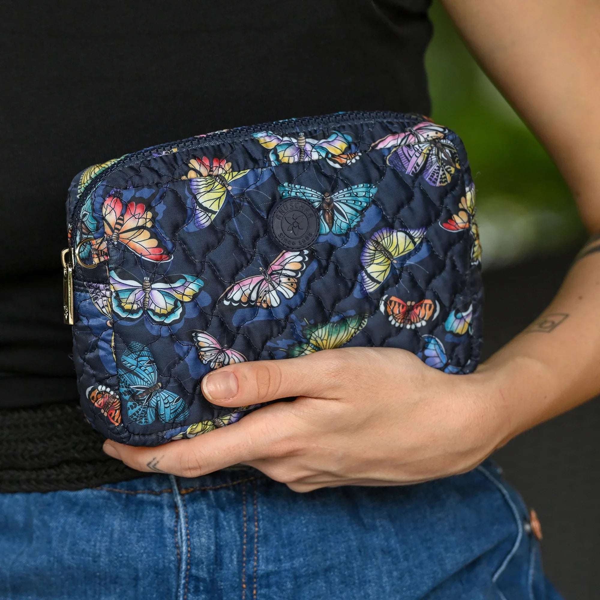 Wanderlust Quilted Fabric Organizer Pouch (Small) - 18002
