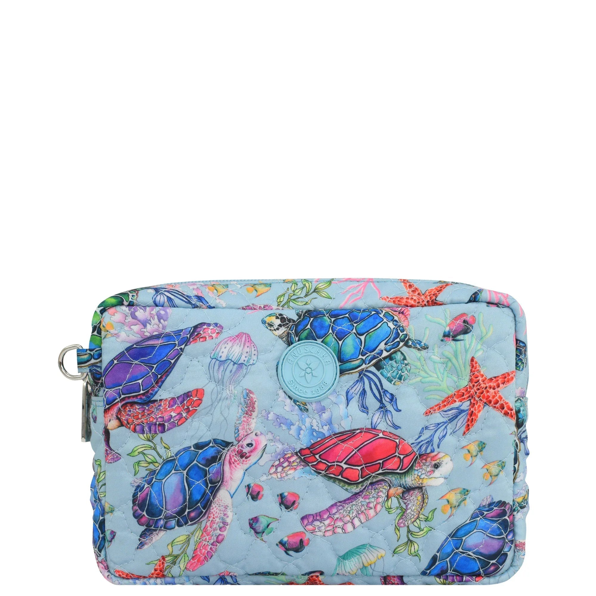 Wanderlust Quilted Fabric Organizer Pouch (Small) - 18002