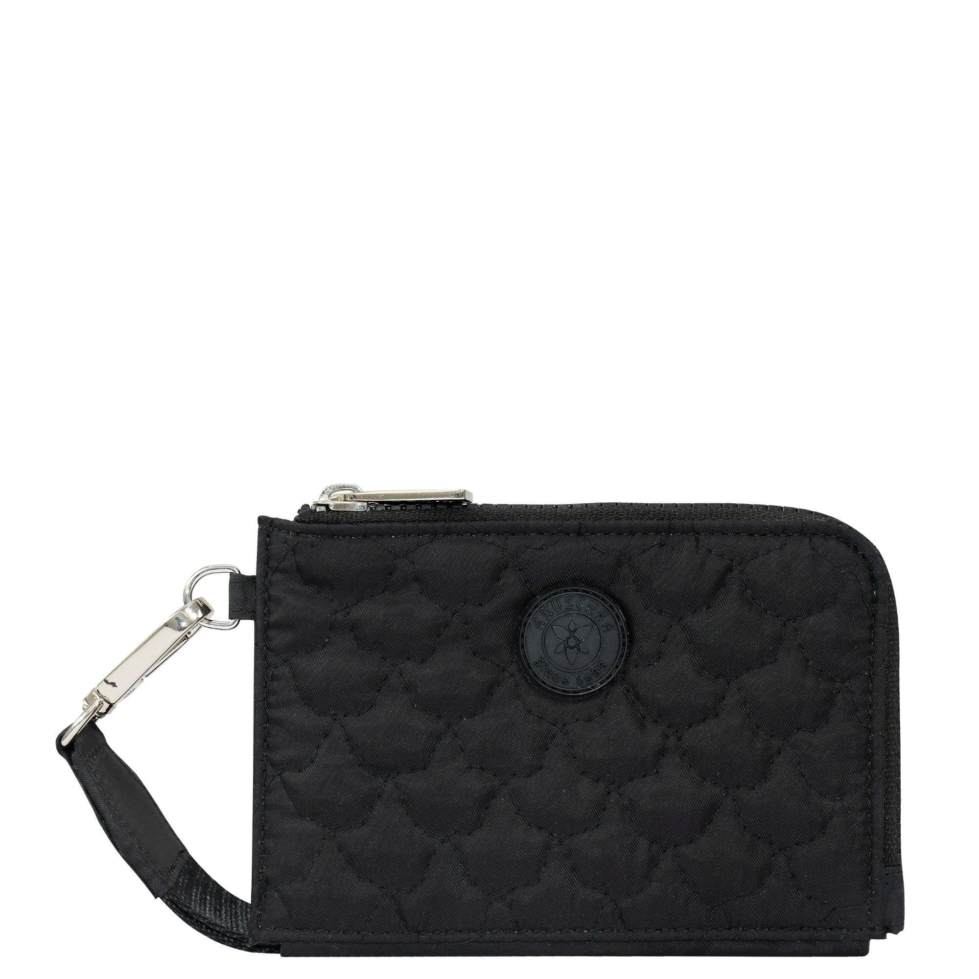 Wanderlust Quilted Fabric Double Zip Wristlet - 18003