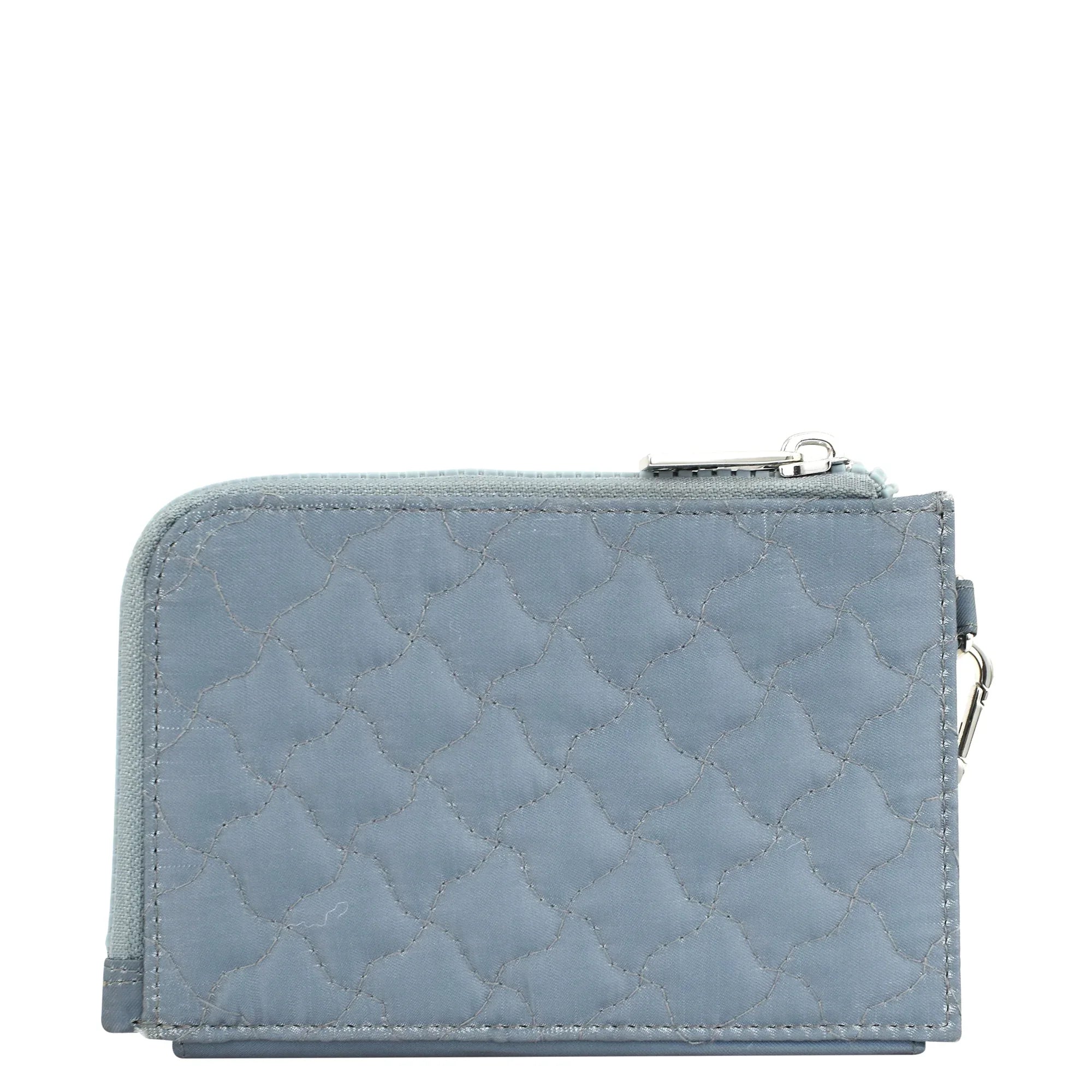 Wanderlust Quilted Fabric Double Zip Wristlet - 18003