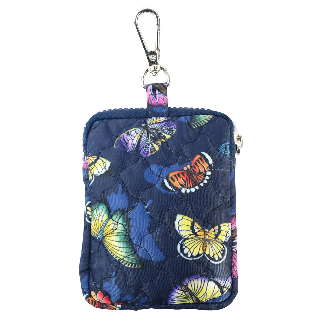 Wanderlust Quilted Fabric Mini Travel Pouch - 18005