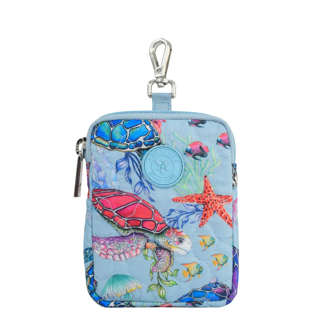 Wanderlust Quilted Fabric Mini Travel Pouch - 18005