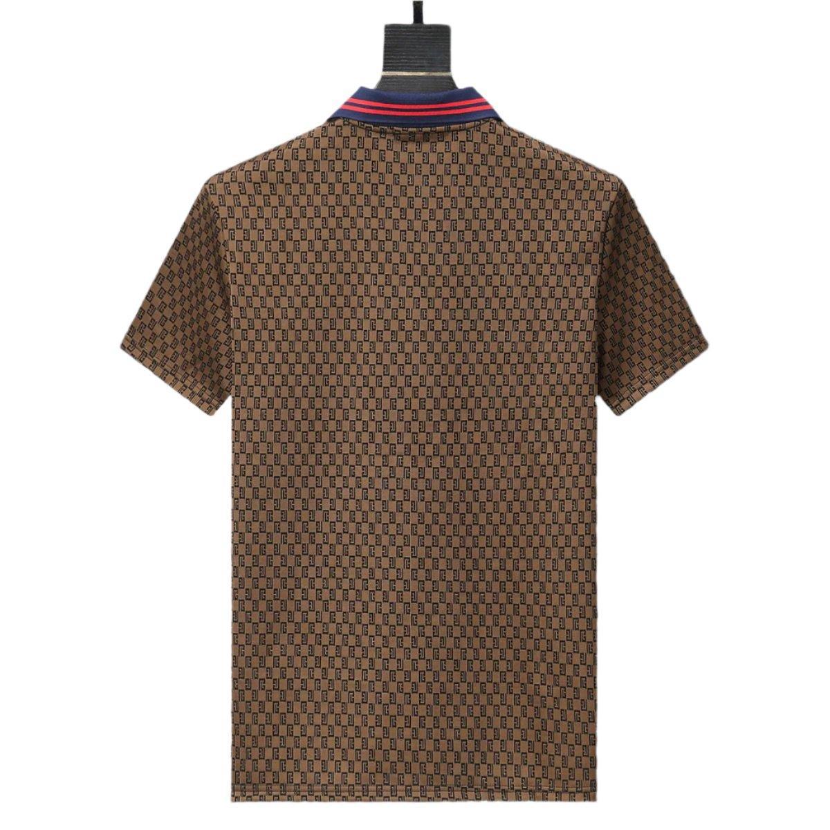 Gucci Brown T-shirt with a collar Banlieue91