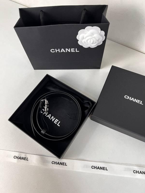 Chanel Leather Women’s Belt 'Black/Nickel' Banlieue91