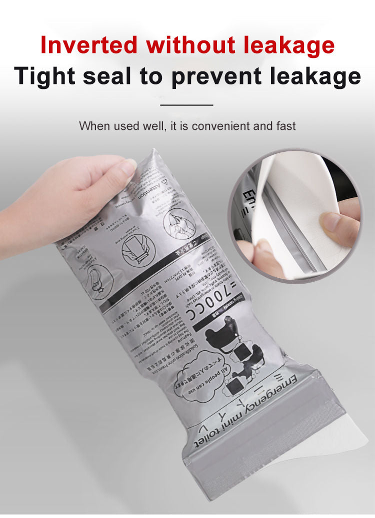4pcs Outdoor Emergency Urinate Bags 700ml Easy Take Piss Bags Travel Mini Mobile Toilet for Baby Women Men Vomit Bag