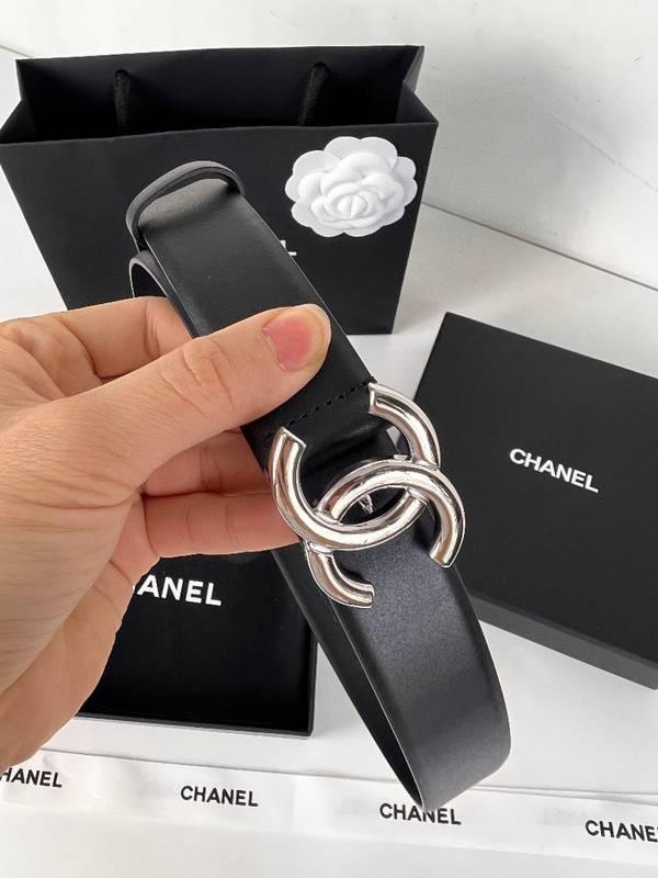 Chanel Leather Women’s Belt 'Black/Nickel' Banlieue91