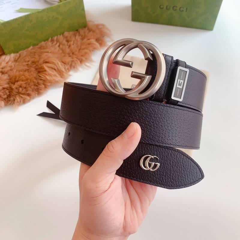 GUCCI Embellished coated-canvas and leather belt 'Black' Banlieue91