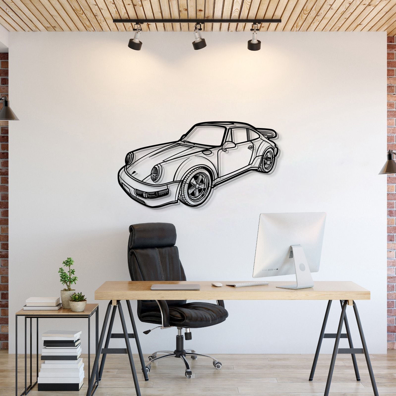 1978 911 SC Perspective Metal Car Wall Art - MT1287