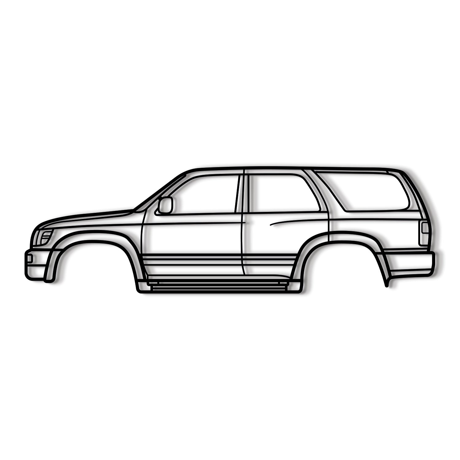 1996 4Runner 3rd Gen (N180)  Metal Car Wall Art - MT0257 Modello Turbo