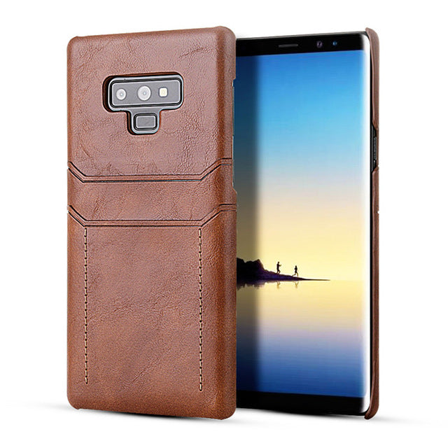 Card Holder Case for Samsung Galaxy Note 9 8 Luxury Leather Wallet Shockproof Slim Hard Back Cover for Galaxy V.I.P Digital Presence