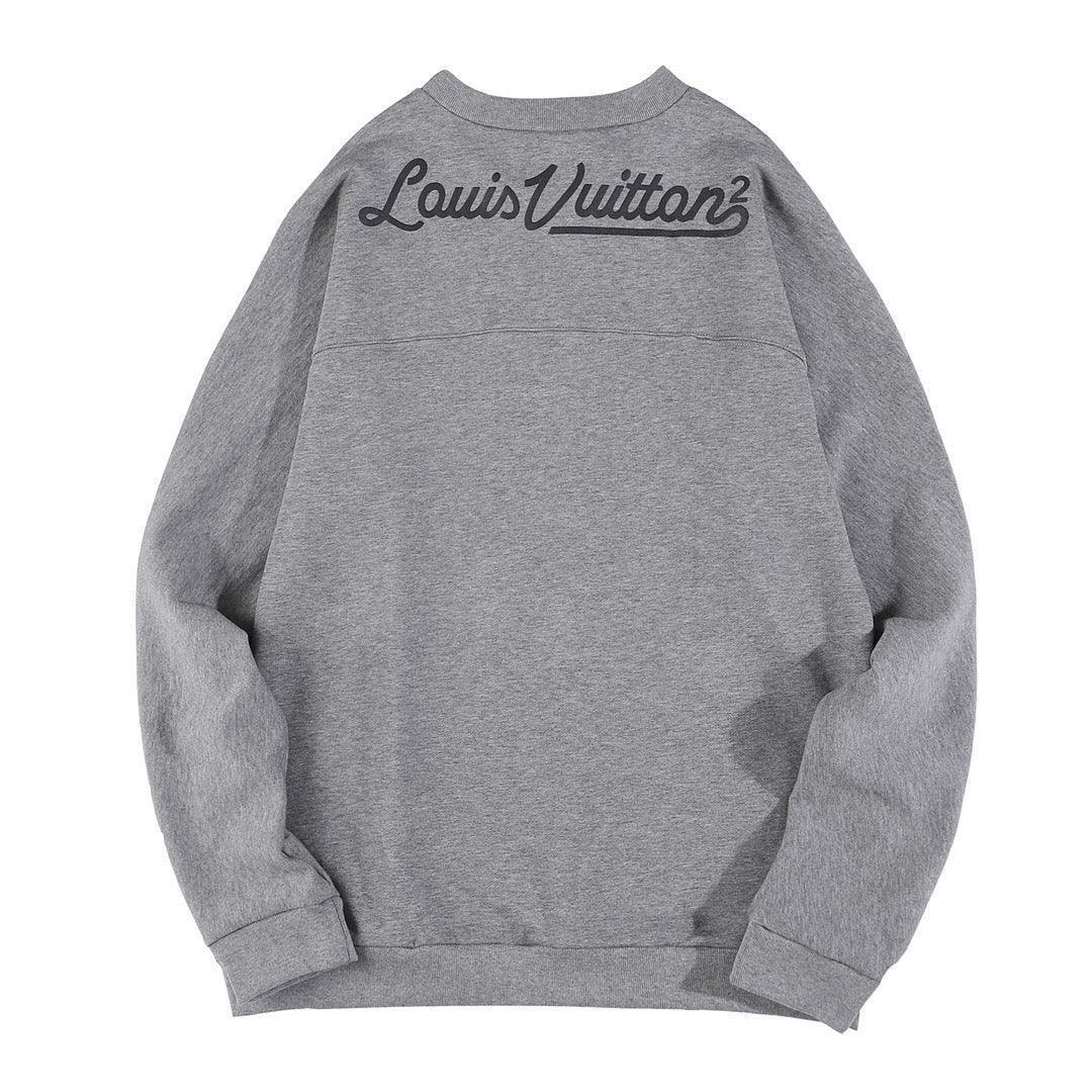 Louis Vuitton x Nigo Printed Heart Sweatshirt Light Grey Banlieue91