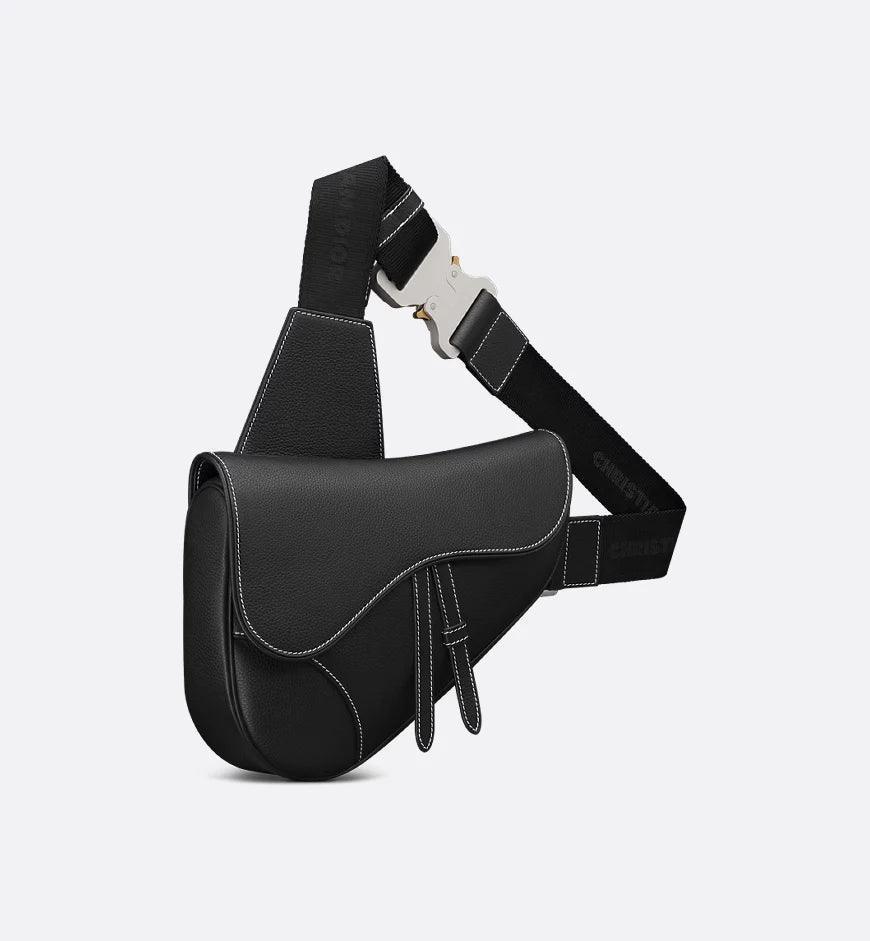 Dior Saddle Bag Black Grained Calfskin Banlieue91
