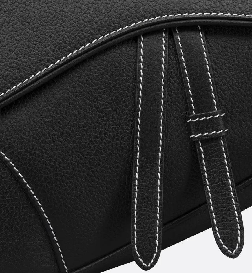 Dior Saddle Bag Black Grained Calfskin Banlieue91