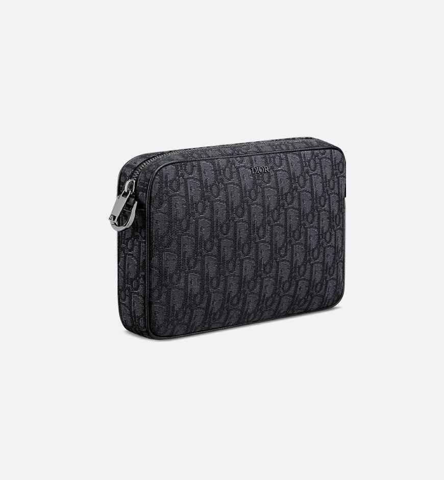 Dior Saddle Triple Pouch Beige and Black Dior Oblique Jacquard Banlieue91