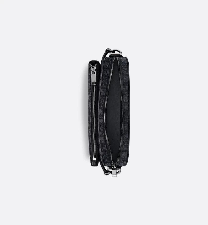 Dior Saddle Triple Pouch Beige and Black Dior Oblique Jacquard Banlieue91