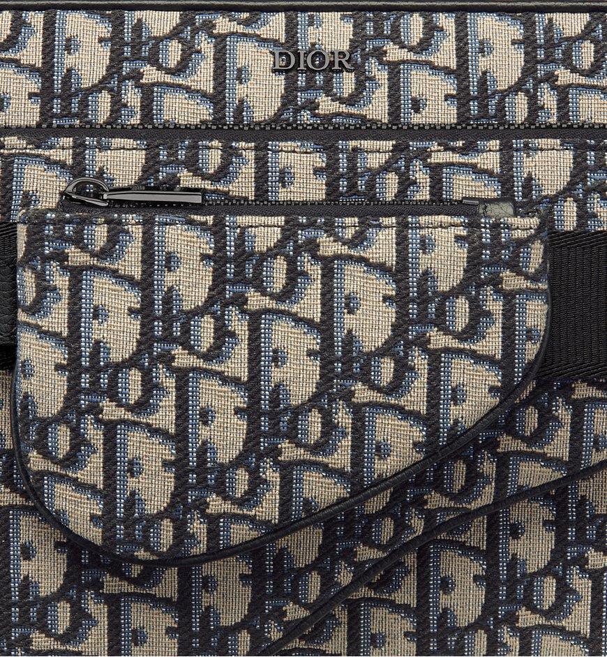 Dior Saddle Triple Pouch Black Dior Oblique Jacquard Banlieue91