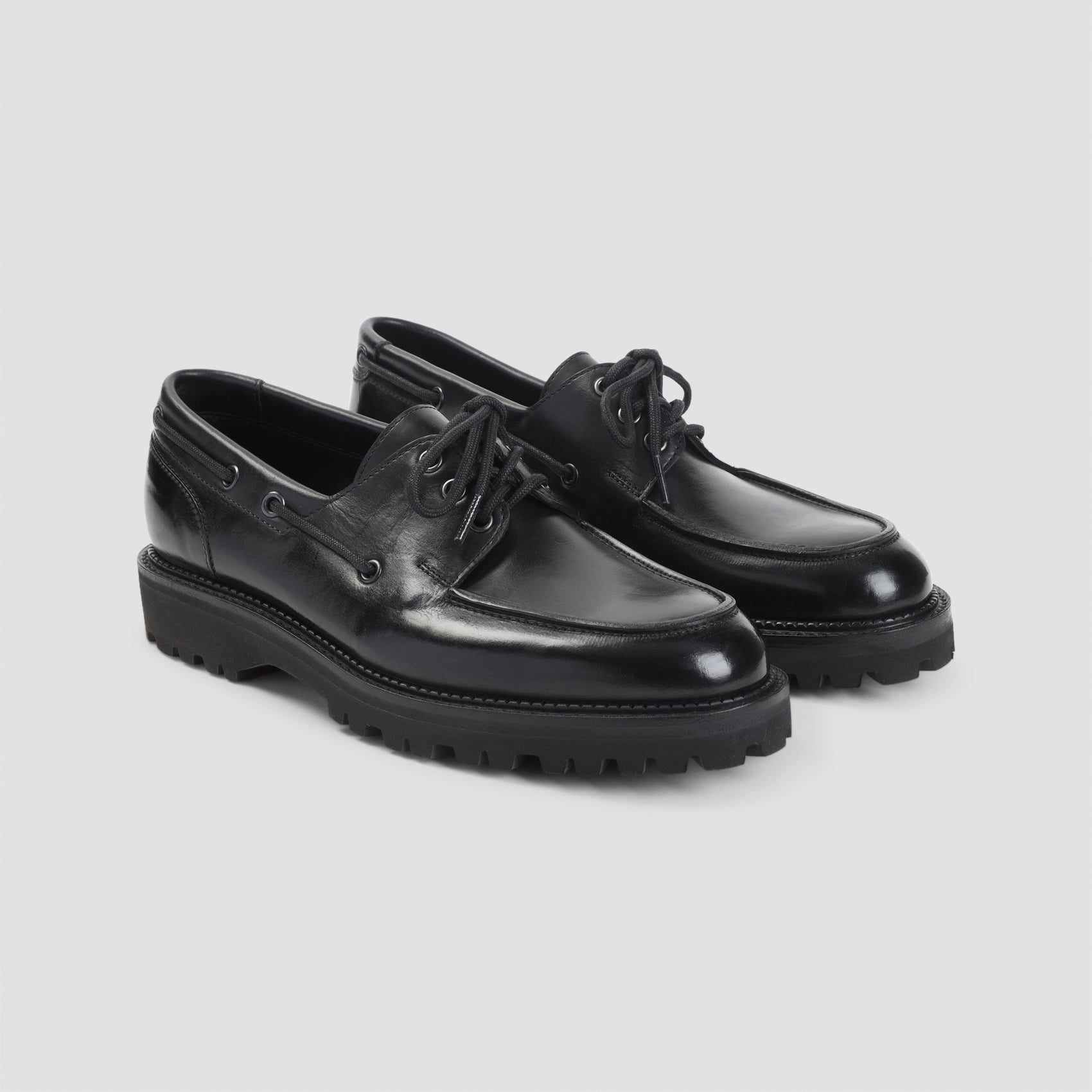 JOHN LOBB Leather Derbies for Men - Round Toe Design Banlieue91