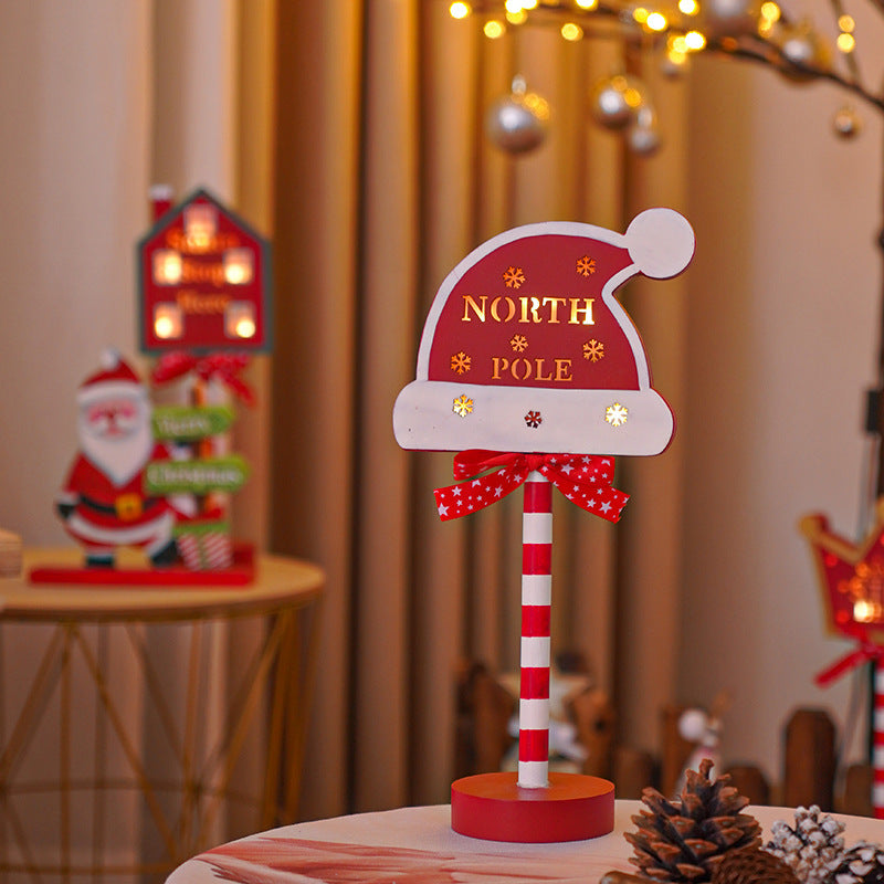 LED Christmas decorative lights, stop signs, Christmas hats, crown shaped lights, storefront ambient lights V.I.P Digital Presence