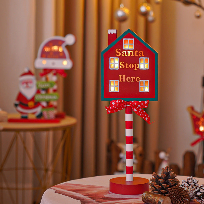 LED Christmas decorative lights, stop signs, Christmas hats, crown shaped lights, storefront ambient lights V.I.P Digital Presence