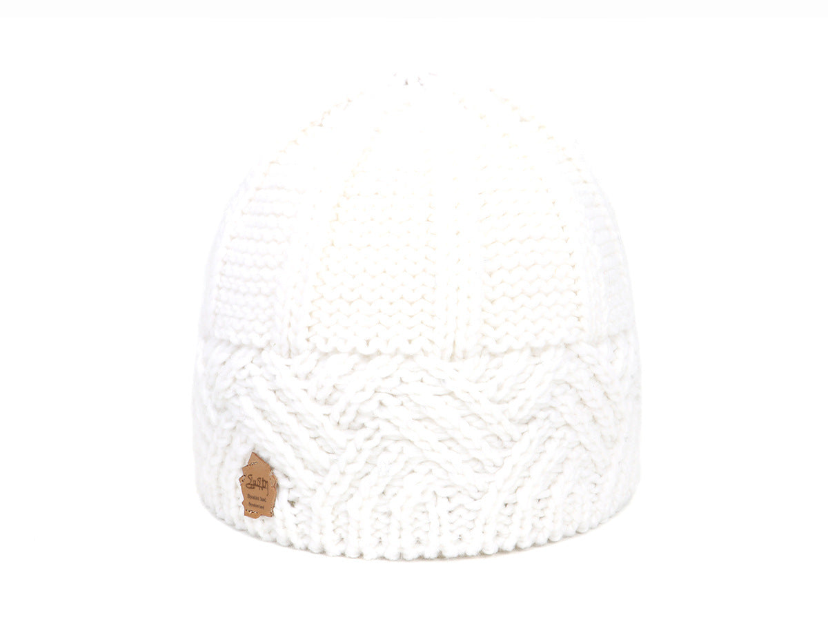 European and American retro style diamond grid coarse needle knitted hat for men and women, fashionable autumn and winter knitted hat V.I.P Digital Presence