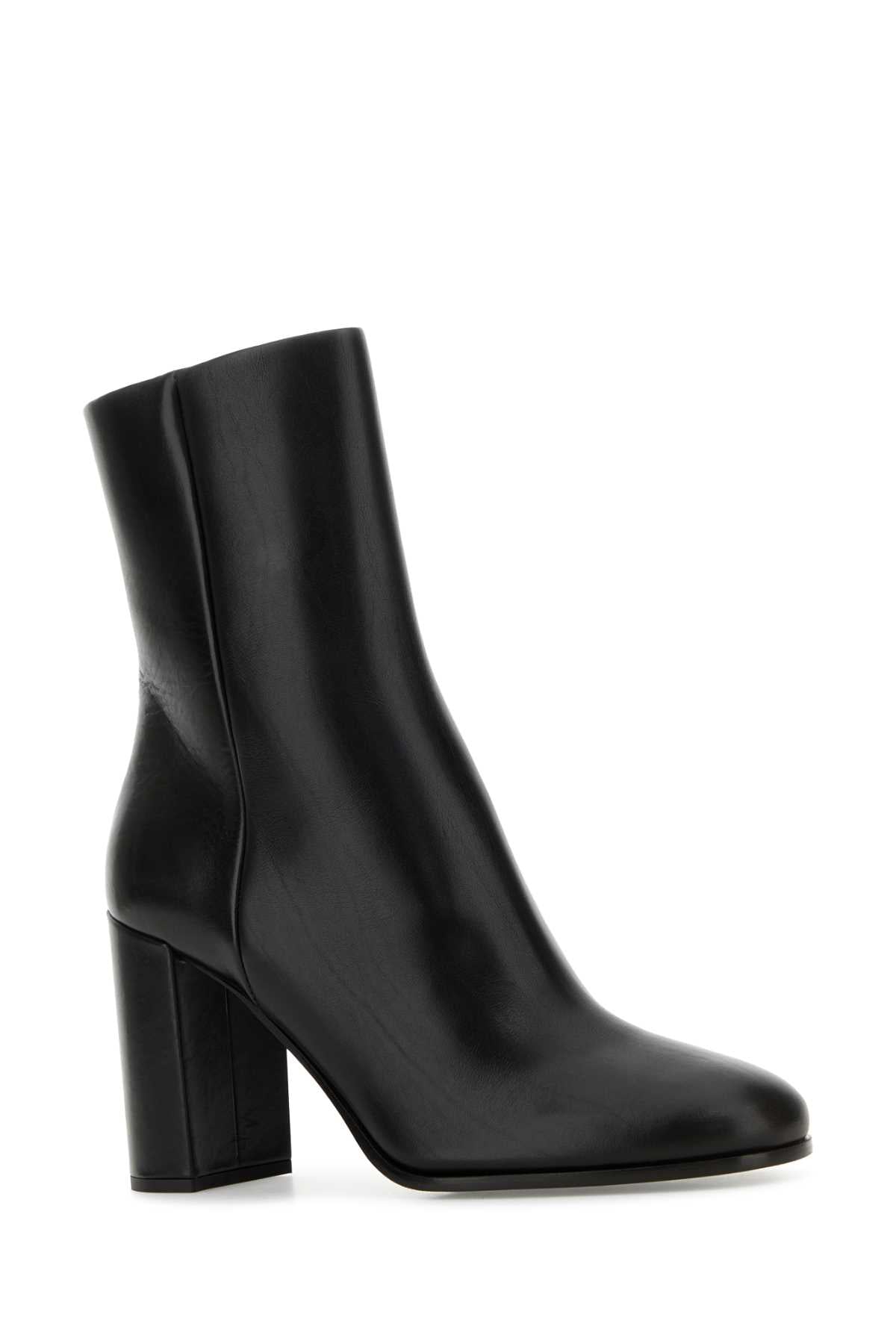 PRADA Leather Ankle Boots with Zip for Women