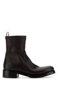 PRADA Leather Ankle Boots for Women - SS26 Collection