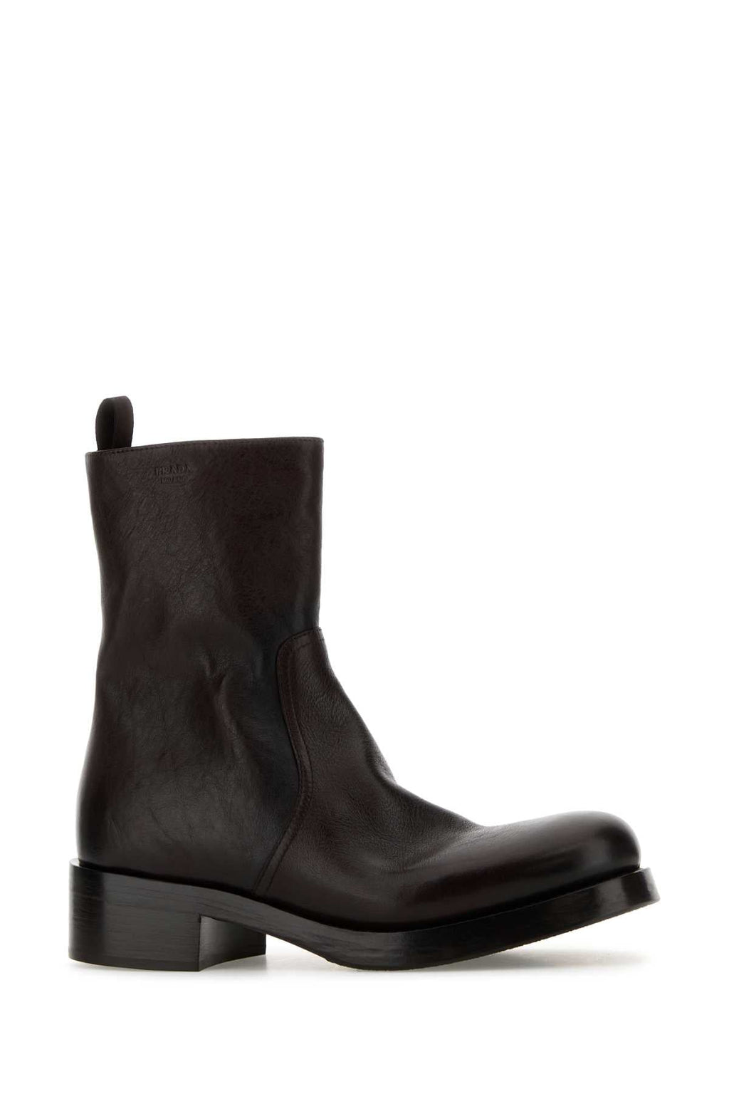 PRADA Leather Ankle Boots for Women - SS26 Collection