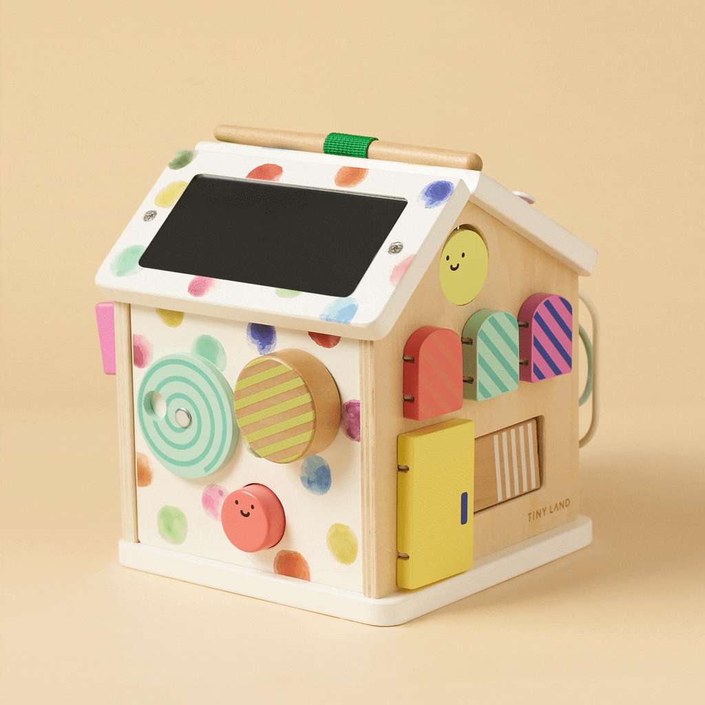 Tiny Land® Cottage Activity Cube - Rainbow Tiny Land INC