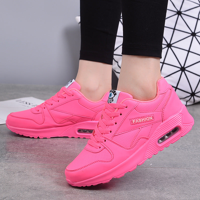 Women Soft Platform Sneakers Green Black Pink Breathable Air Cushion Casual Sports Women Trainers Fashion Lightweight Tennis Sport Walking Athletic Casual Footwear Sneakers Stevvex