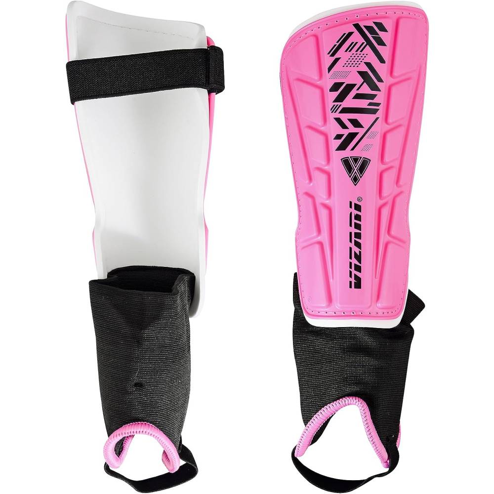 Vizari Malaga Soccer Shin Guards for Youth & Adults -Lightweight Ankle Protection – Pink Vizari Sports