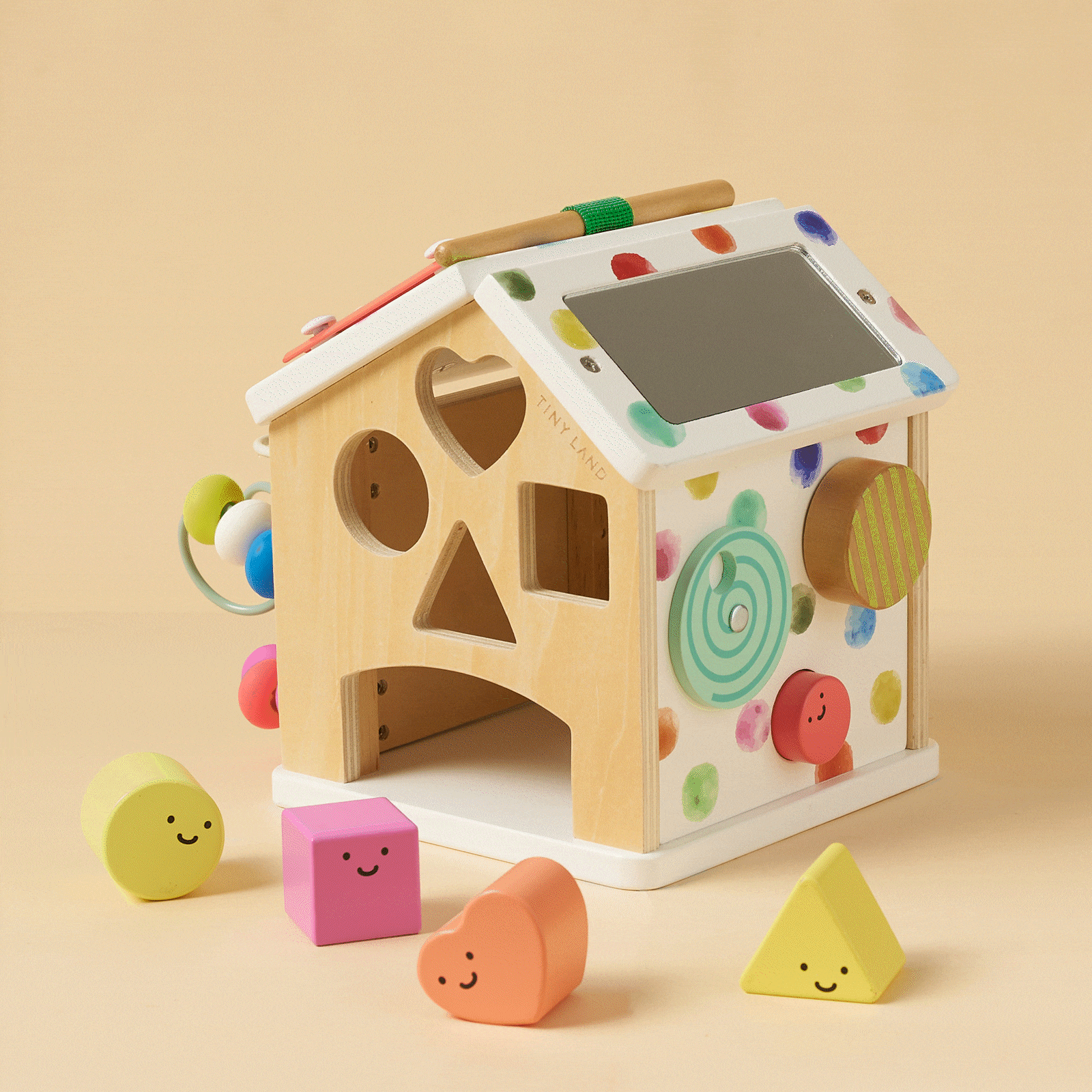 Tiny Land® Cottage Activity Cube - Rainbow Tiny Land INC